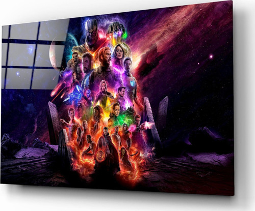 Marvel, Thanos Cam Tablo | Hediyelik, Dekoratif, Ofis, Mutfak
