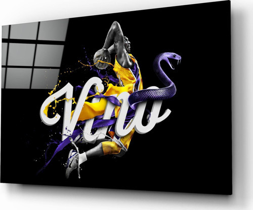 Los Angeles Lakers Cam Tablo | Hediyelik, Dekoratif, Ofis, Mutfak