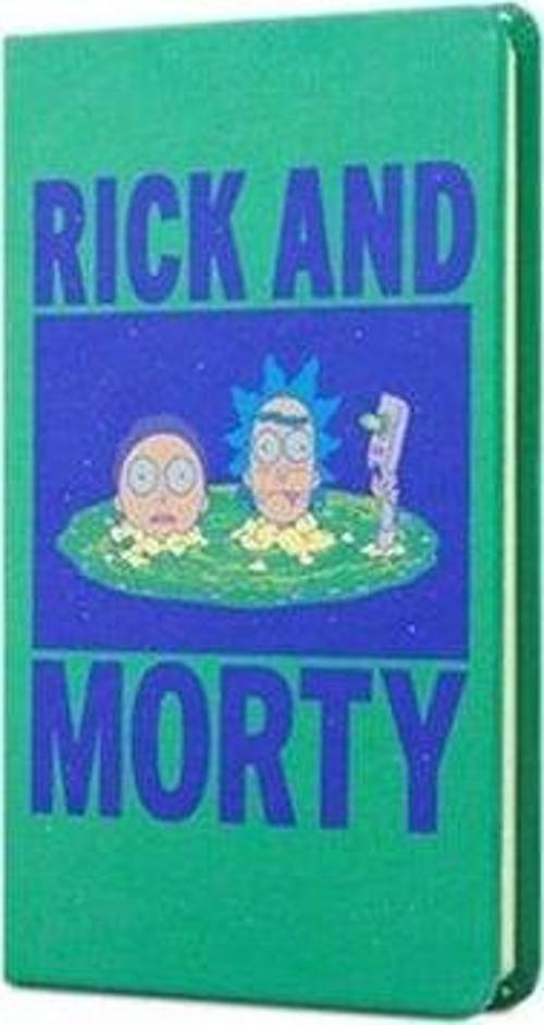 Rick And Morty Sert Kapak Lastikli Mini Defter Yeşil 80 yaprak 9 x 14 388371