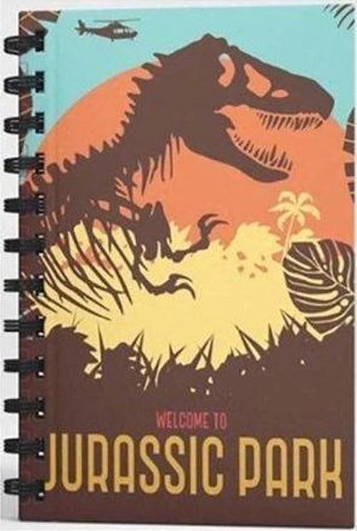 Jurassic Park Wellcome To Spiralli Defter Kahverengi 80 Yaprak 17 x 24 388609