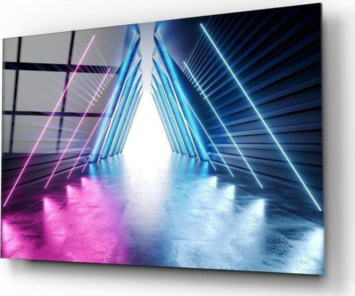 Neon Işıklar Cam Tablo | Hediyelik, Dekoratif, Ofis, Mutfak