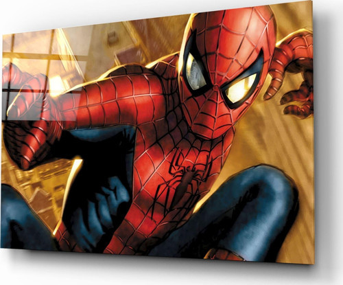 Örümcek Adam - Spider Man Cam Tablo | Hediyelik, Dekoratif, Ofis, Mutfak