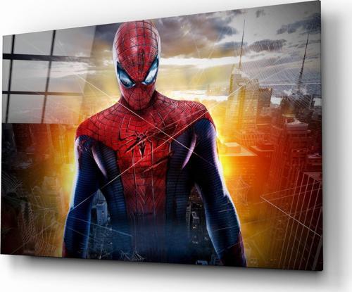 Örümcek Adam - Spider Man Cam Tablo | Hediyelik, Dekoratif, Ofis, Mutfak 