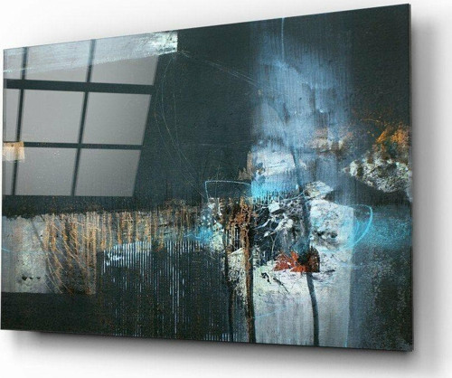 Soyut Sanat Cam Tablo | Hediyelik, Dekoratif, Ofis, Mutfak