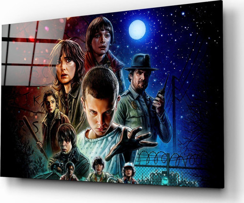 Stranger Things Poster Cam Tablo | Hediyelik, Dekoratif, Ofis, Mutfak
