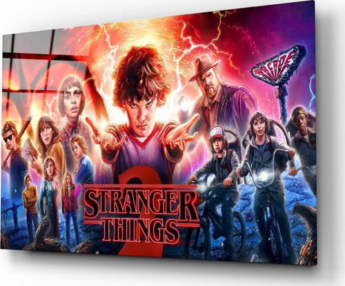 Stranger Things Poster Cam Tablo | Hediyelik, Dekoratif, Ofis, Mutfak