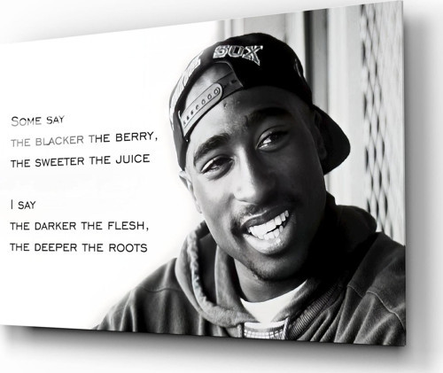 Tupac Shakur Cam Tablo | Hediyelik, Dekoratif, Ofis, Mutfak