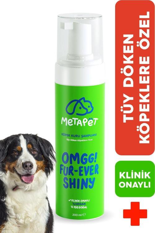Tüy Döken Köpeklere Özel Kuru Bakım Şampuanı, E Vitamini Ve Doğal Yağlar, Köpek Yıkama Köpüğü 200 ML