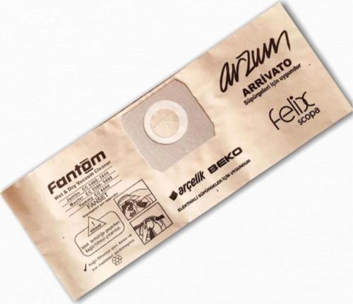 1. Kalite FANTOM Ecologic WF 4700 3 Katlı Kağıt Toz Torbası 10 Adet