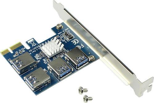 PCI Express Çoklayıcı 1x4 16X Yuva PCI-E Genişletici Yükseltici Kart Çoğaltıcı