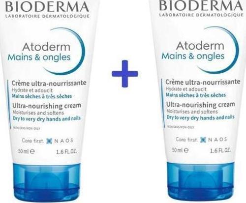 BIODERMA Atoderm Hand & Nail Cream 50 ml x2 İKİLİ PAKET ÖZEL FİYAT