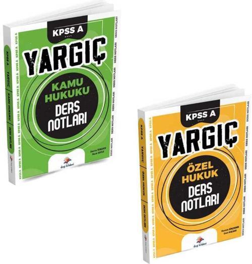 Yargıç Kpss A Kamu Hukuku ve Özel Hukuk Ders Notları Seti 2025