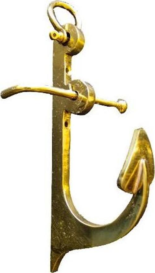 Pirinç Döküm 100Mm Çıpa Objeli Çimolu Askılık