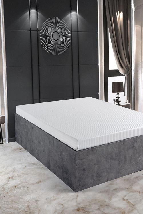 Zeus Serisi Pamuk Saten Otel Çarşafı Tek Kişilik 180x280cm