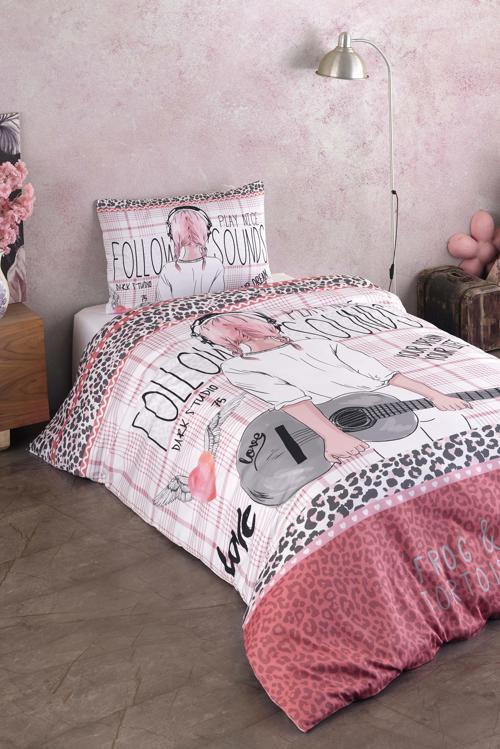 Laura Home %100 Pamuk Saten Genç Nevresim Takımı - Sound