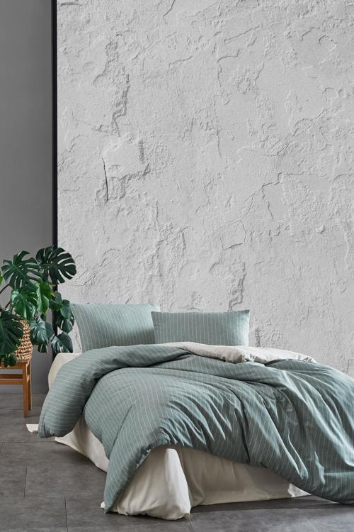 Laura Home Naturel Çift Kişilik Nevresim Takımı - Roma