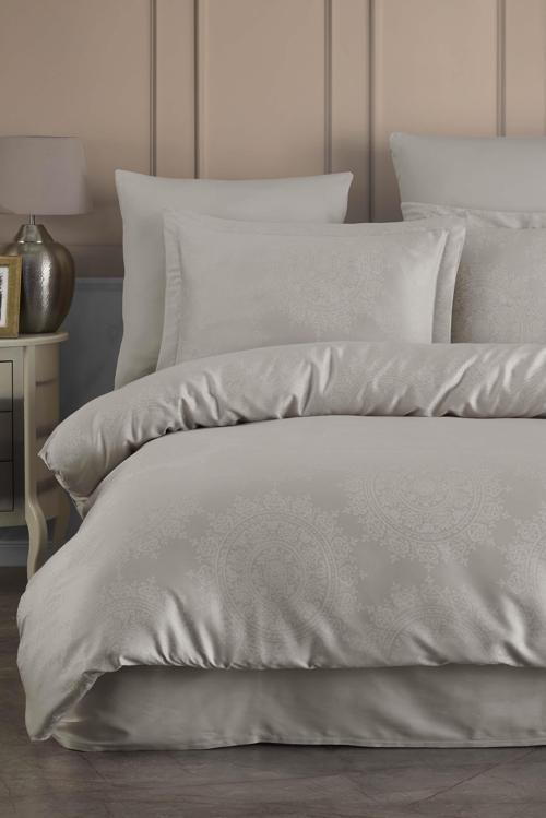 Laura Home Tencel Jakar Nevresim Takımı Çift Kişilik - Nothingham Taş