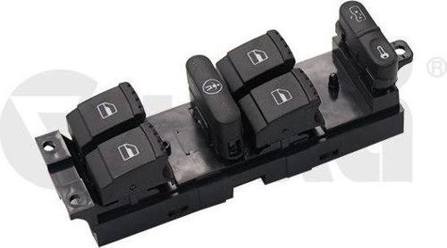 1J4959857D Cam Açma Anahtarı 4'lü Kırmızı Işık - Bora-Golf 4-Passat