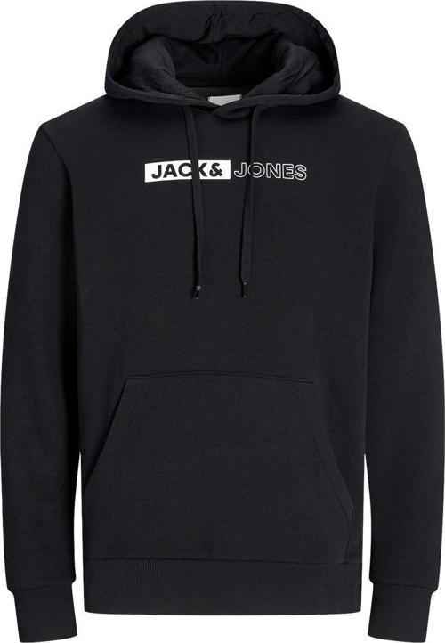 12233599 Jjecorp Logo Sweat Hood Play Noos Siyah