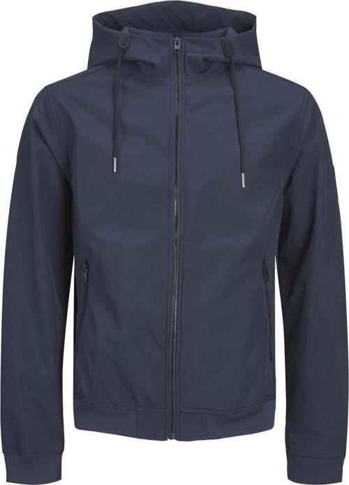 12236300 Jjebasic Softshell Hood Noos Lacivert