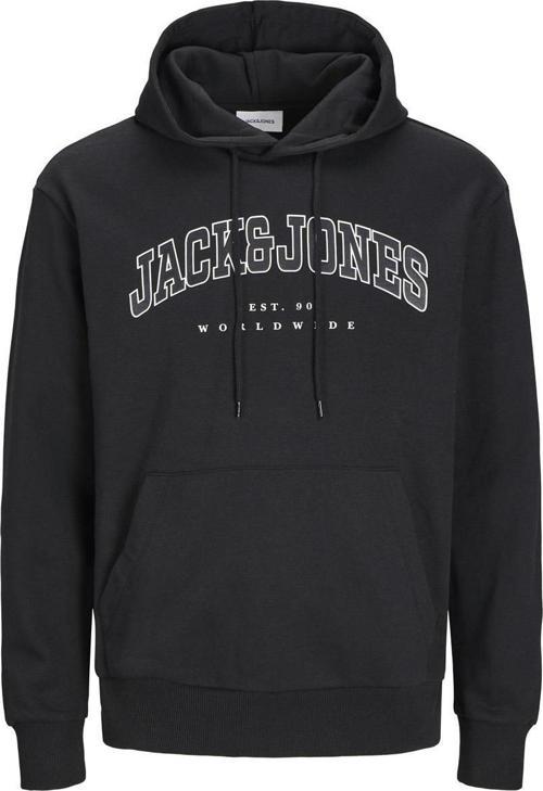 12256521 Jjecaleb Varsity Sweat Hood Noos Siyah