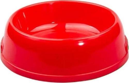 Pet Plastik Orta Mama Kabı 16.5 X 16.5 X 5.5 Cm Kırmızı