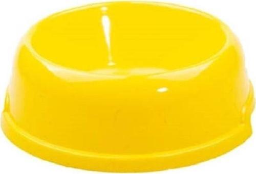 Pet Plastik Orta Mama Kabı 16.5 X 16.5 X 5.5 Cm Sarı