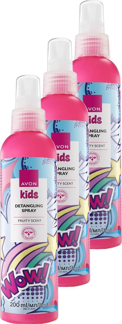 Kids Wow Çocuklar İçin Meyve Kokulu Saç Açıcı Sprey 200 ML. Üçlü Set
