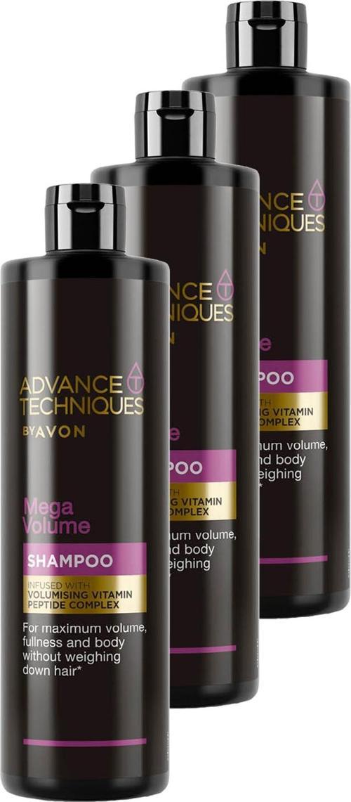 Advance Techniques Mega Volume Hacim Veren Şampuan 400 Ml. Üçlü Set