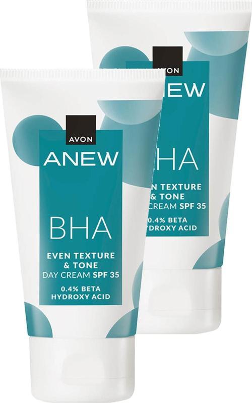 Anew BHA Cilt Tonu Görünümünü Düzgünleştiren Gündüz Kremi Spf 35 50 Ml. İkili Set