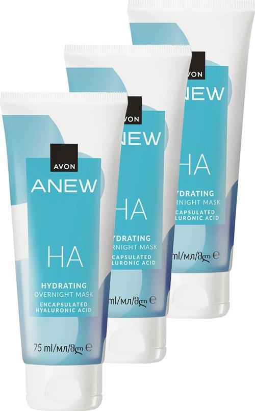 Anew Hyalüronik Asit İçeren Gece Maskesi 75 Ml. Üçlü Set