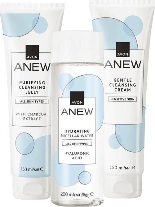 Anew Purifying Gentle ve Hydrating Cilt Temizleme Paketi