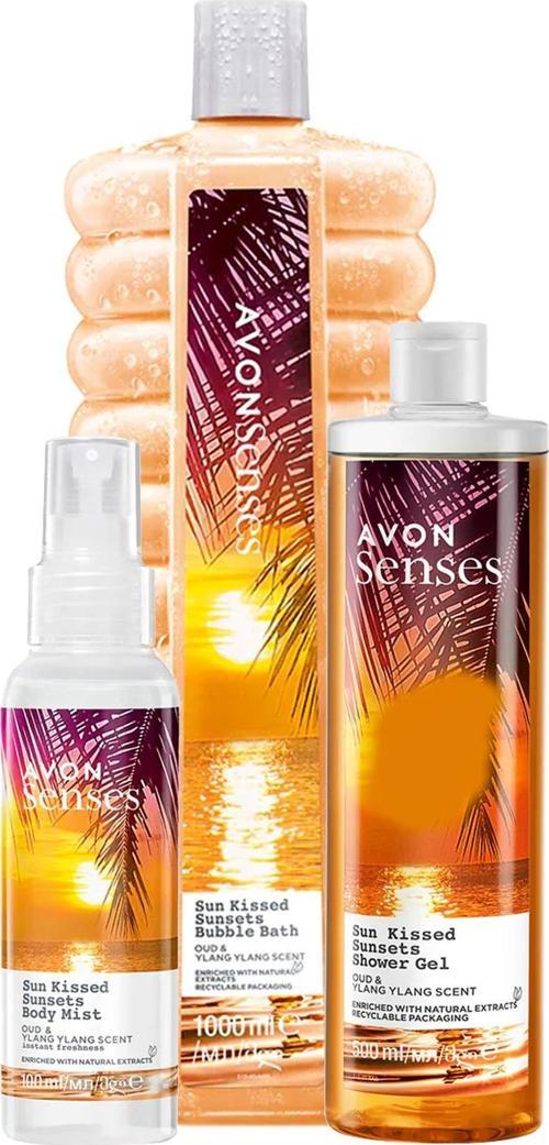 Senses Sun Kissed Banyo Köpüğü Duş Jeli ve Vücut Spreyi Paketi