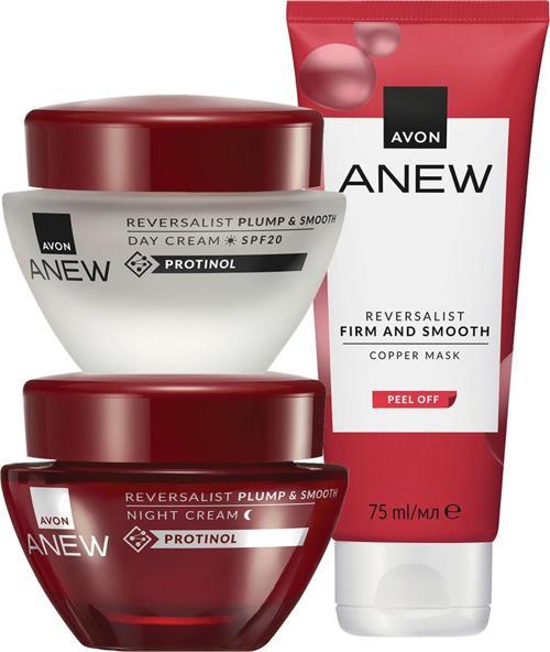 Anew Reversalist Plump & Smooth Üç Parça Yüz Bakım Paketi