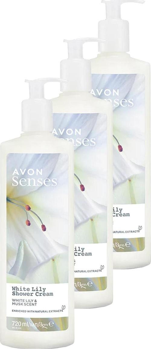 Senses White Lily Beyaz Zambak Kokulu Duş Jeli 720 Ml. Üçlü Set