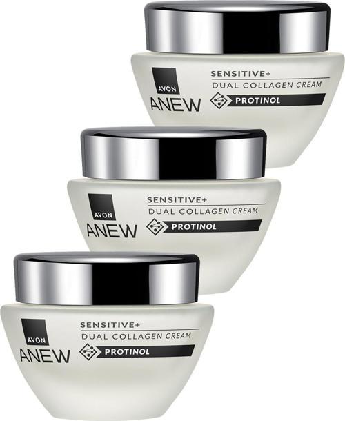 Anew Sensitive+ Çift Kollajen Krem 50 Ml. Üçlü Set