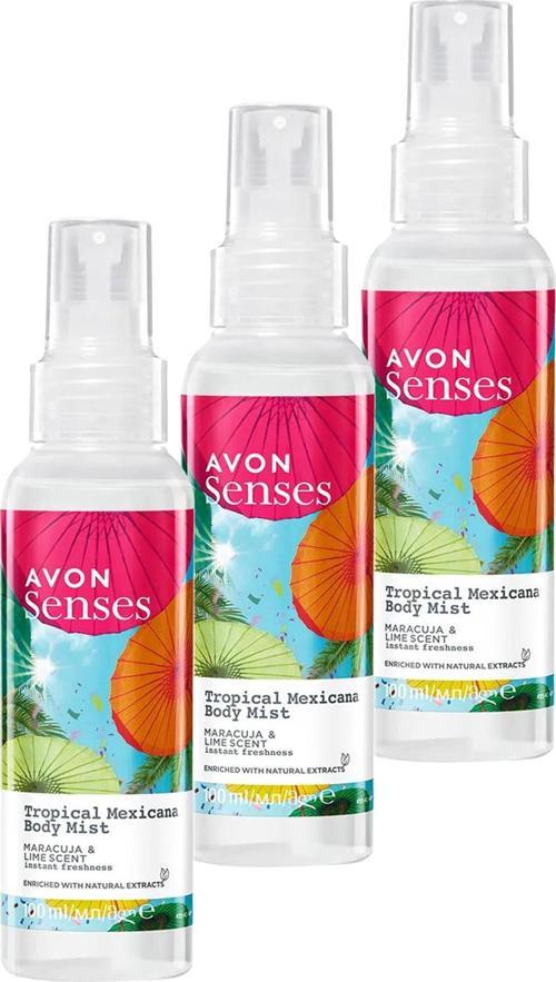 Tropical Mexicana Çarkıfelek ve Limon Kokulu Vücut Spreyi 100 Ml. Üçlü Set