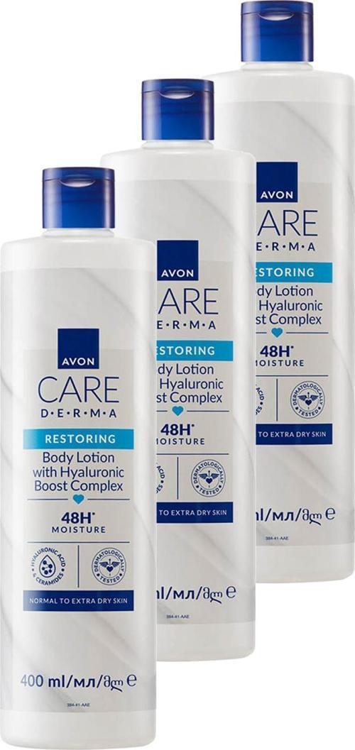 Care Derma Restoring Hyaluronic Boost Vücut Losyonu 400 Ml. Üçlü Set