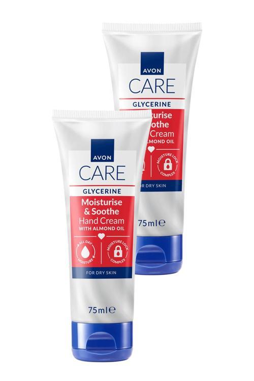 Care Gliserin ve Badem Yağı İçeren El Kremi 75 Ml. İkili Set