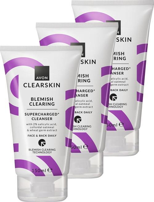 Clearskin Supercharged Lekeler İçin Temizleyici 150 Ml. Üçlü Set