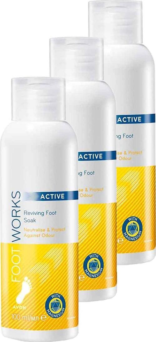 Foot Works Active Canlandırıcı Ayak Banyosu 100 Ml. Üçlü Set
