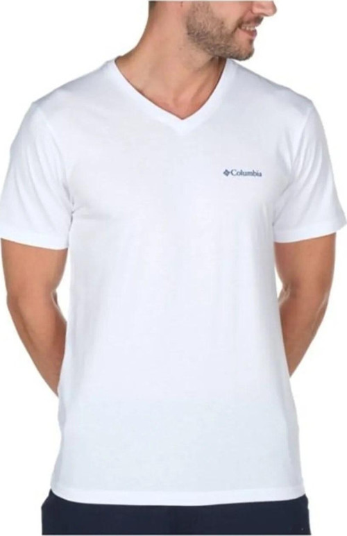 Columbıa M Basıc Sm Logo Brushed V Neck Erkek T-Shirt