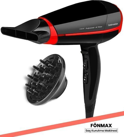 Fönmax Profesyonel Ultra Ince Kuaför Fön Makinesi Ve Difüzör Başlıklı Saç Kurutma Fön Makinesi