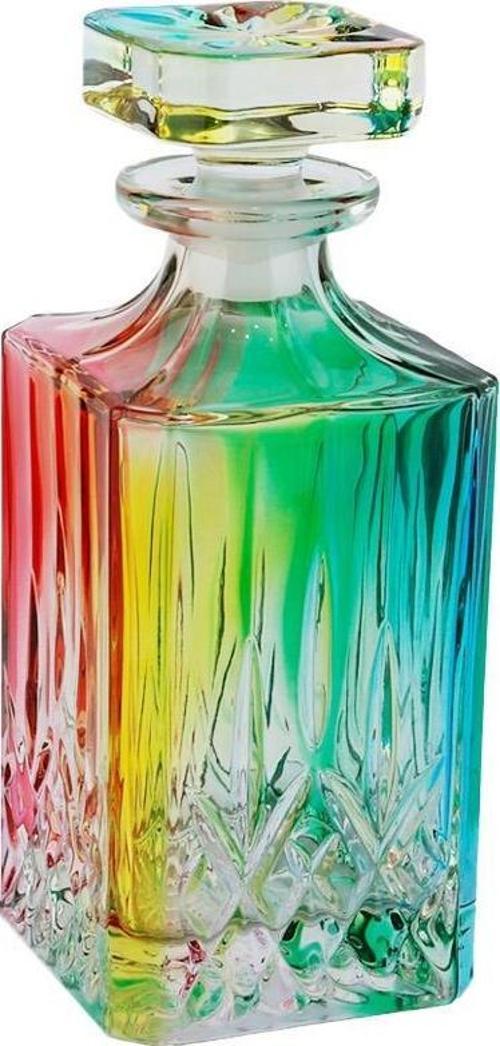 Renklı Kare Cam Sıse 750 Ml