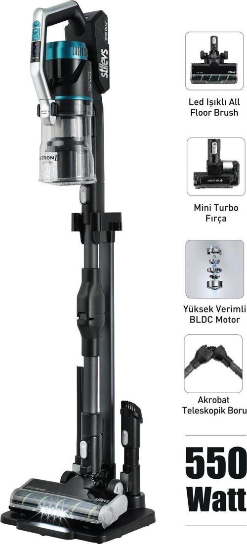 Megatron-2 Dikey Şarjlı Süpürge - Mavi - Set14010