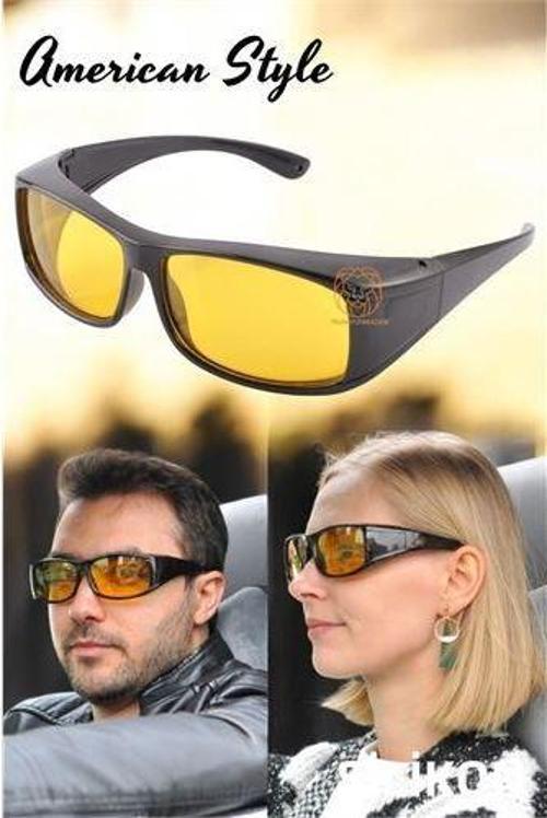 Güvenli Gece Sürüş Görüş Gözlüğü Sis Far Işık Önleyici Anti-Fog Gözlük