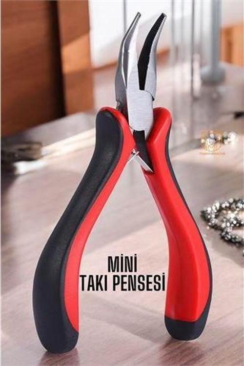 Profesyonel Mini Eğri Kargaburun Takı Pensesi