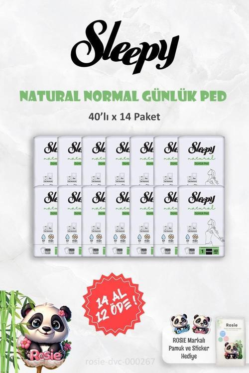 14 AL 12 ÖDE Natural Ultra Hassas Günlük Ped Normal 40 Adet ve ROSIE