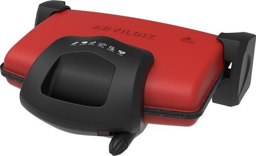 Ar Yıldız Contact Grill Kırmızı 1800 W Tost Makinesi
