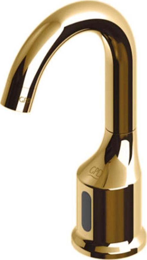 Fotoselli Yüksek Lavabo Bataryası 160 Gold (PVD) Çift Su Girişli